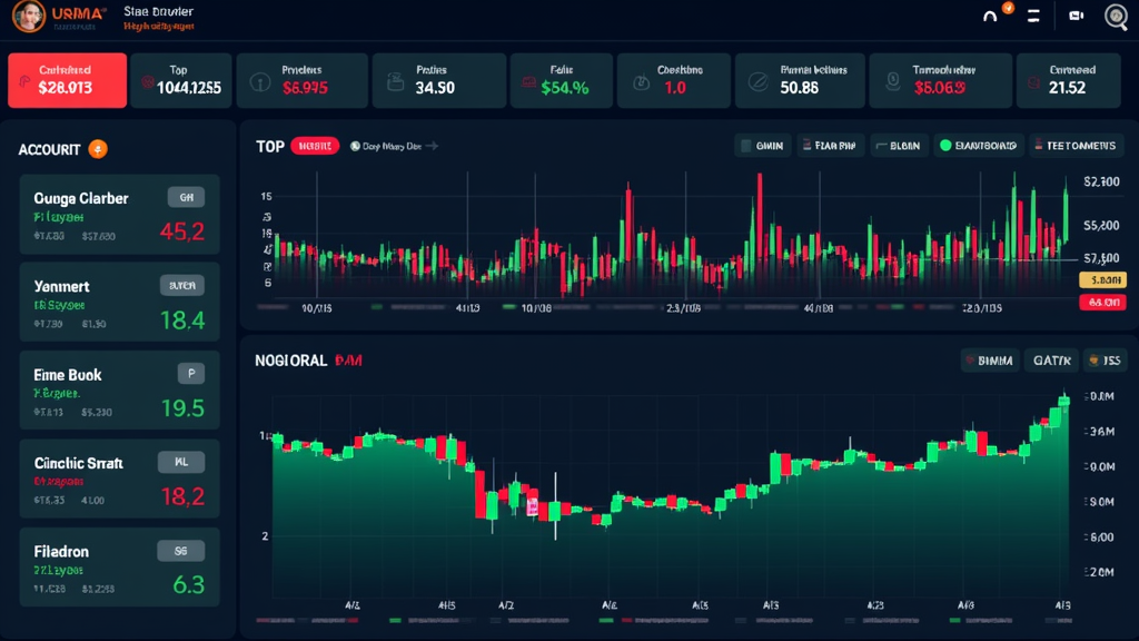 Stock screener interface on Benzinga Pro, sorting stocks by major gainers, volume, and catalyst filters